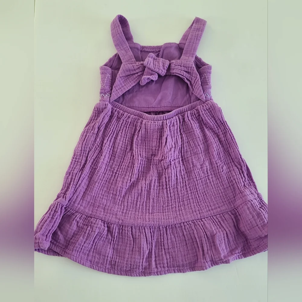 Old Navy and Cat Jack Sunner Bundle Dress Flowers Purple Toddler Girl Size 2T